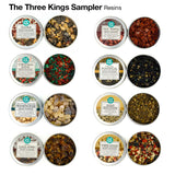 "Three Kings" Church Incense Resin Sampler Variety Kit Gift Set - 8 Pack