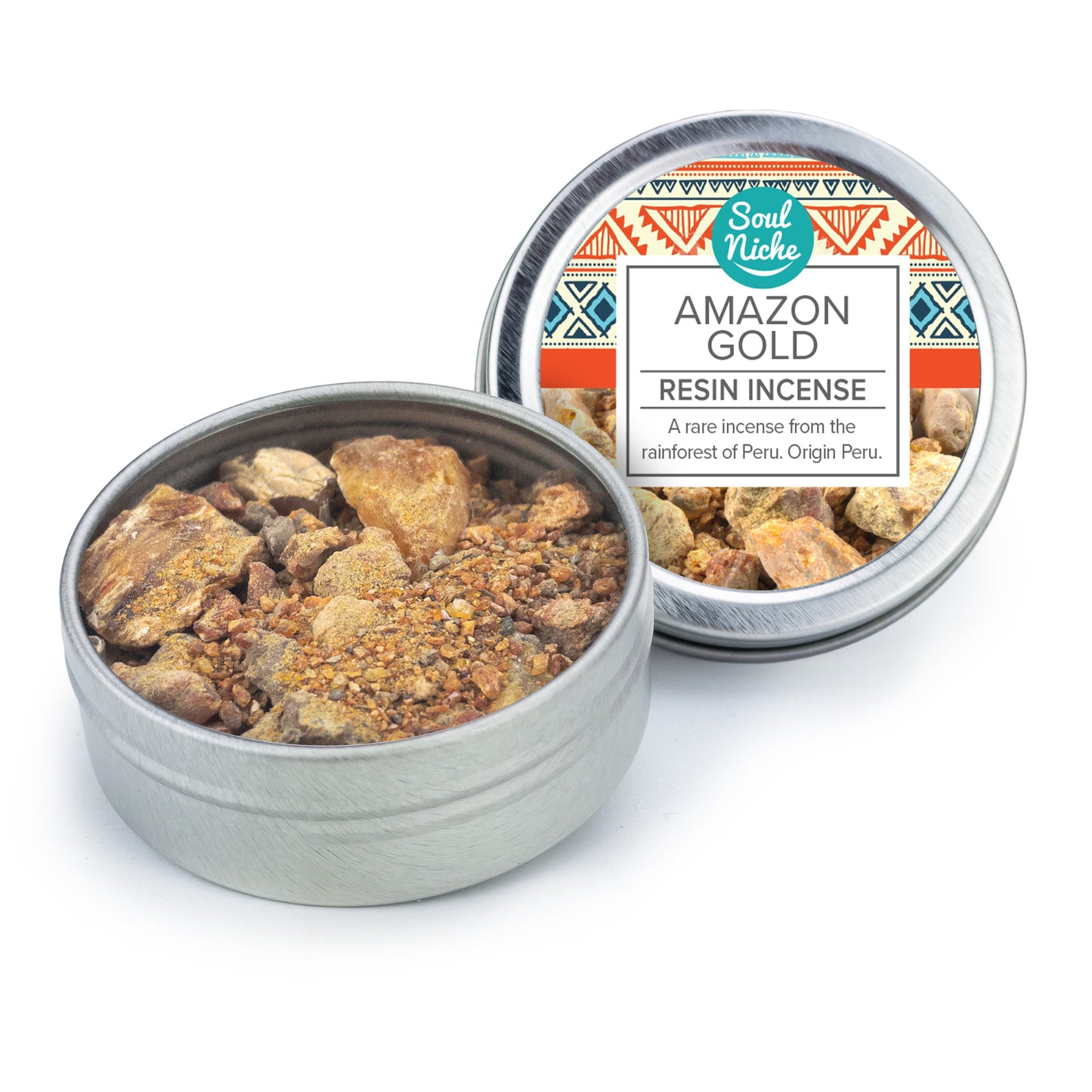 Amazon Gold Incense Resin Tin