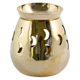 Moon Brass Aroma Lamp Tea Light Candle Oil Warmer