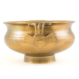 Tibetan Bronze Charcoal Incense Burner 3" (Gold)
