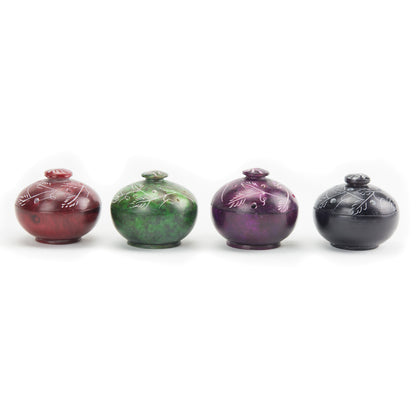 Small Soapstone Incense Burner Pot - for Incense Matches, Cones ...