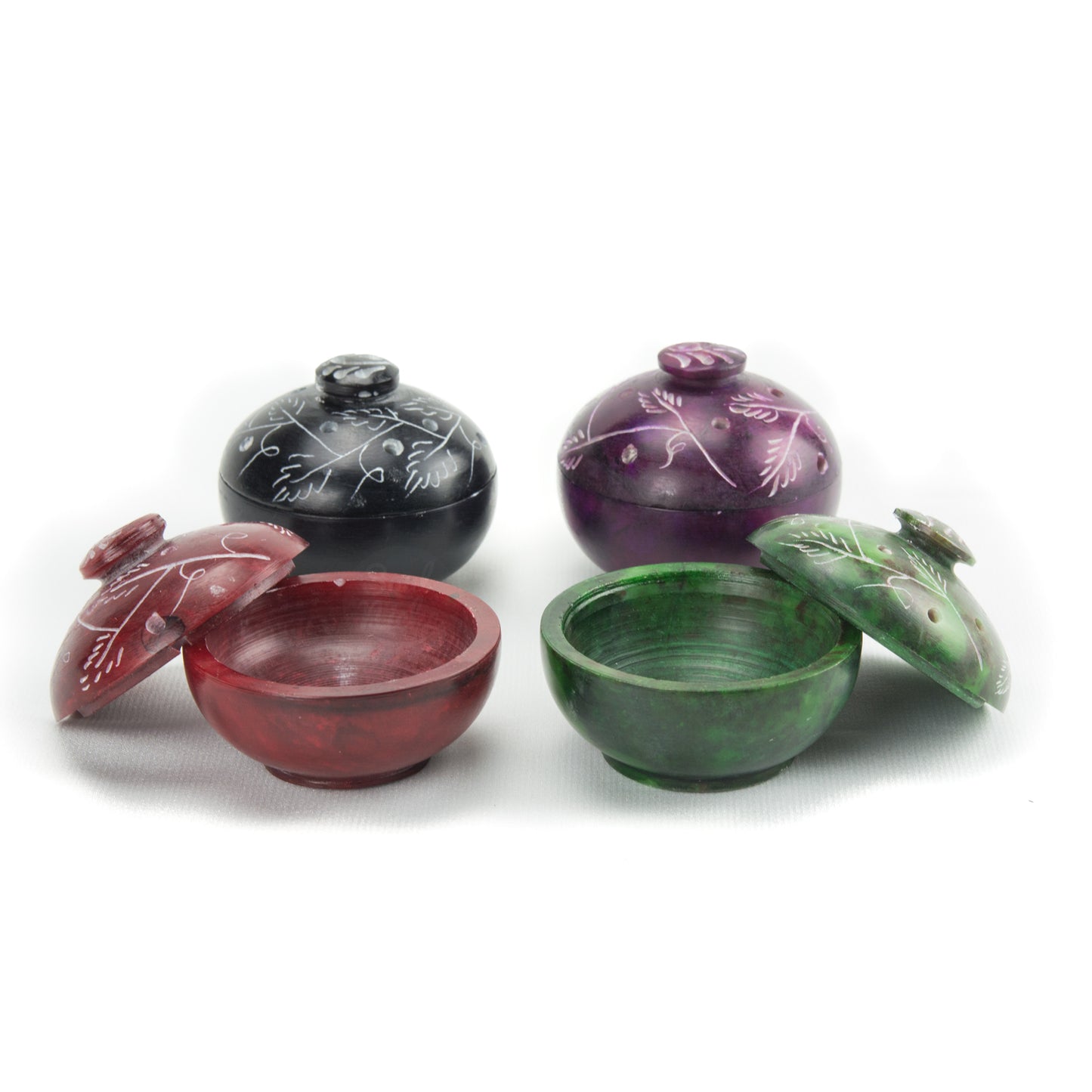 Small Soapstone Incense Burner Pot - for Incense Matches, Cones ...