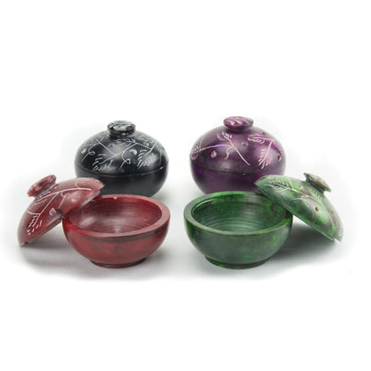Small Soapstone Incense Burner Pot - for Incense Matches, Cones ...
