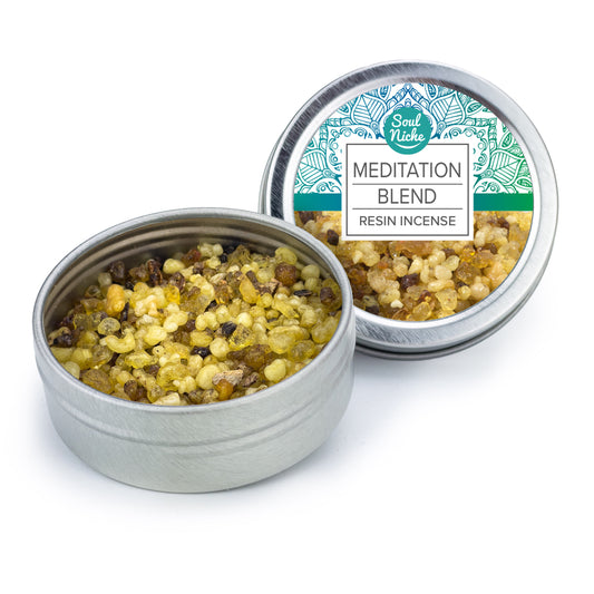 Meditation Blend Incense Resin Tin