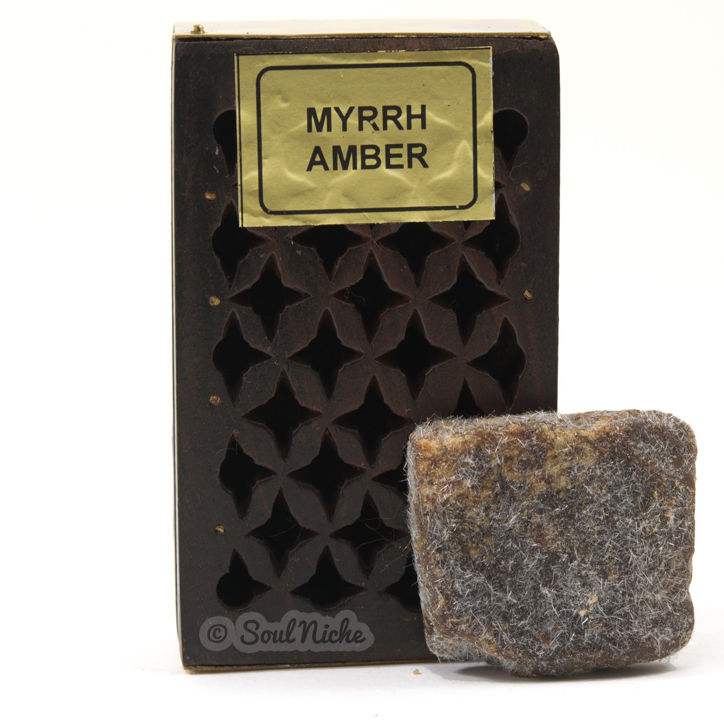 Myrrh Amber Resin in Rosewood Box
