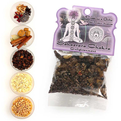Crown Chakra Sahasrara Resin Incense - Enlightenment
