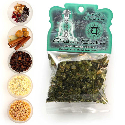 Heart Chakra Anahata Resin Incense - Love & Sensitivity