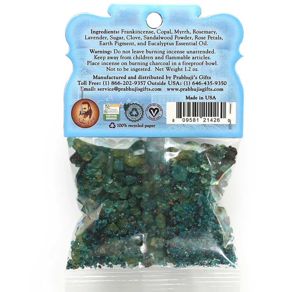 Throat Chakra Vishuddha Resin Incense - Communication & Responsibility
