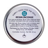 Frankincense Sweet Resin Incense Tin