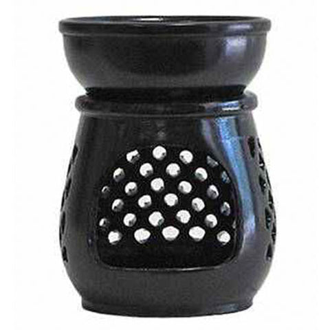 Black Soapstone Aroma Lamp - Oil Diffuser