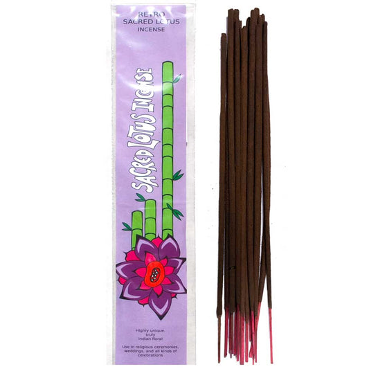 Retro Sacred Lotus Incense (Indian Floral)