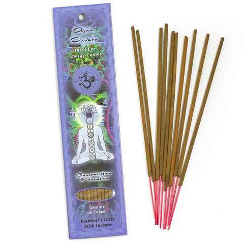 Third Eye Chakra Incense Sticks - Concentration and Intuition