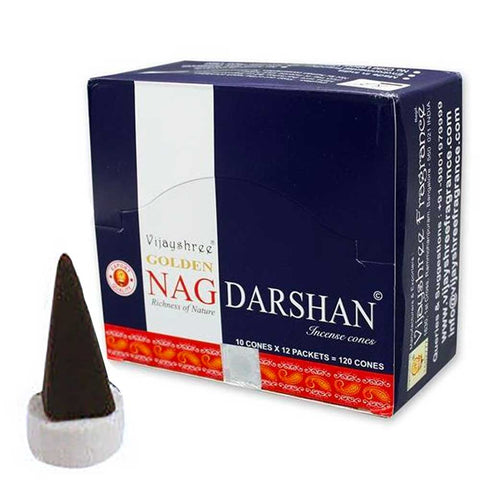 Golden Nag Darshan Incense Cones
