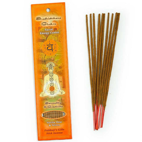 Sacral Chakra Incense Sticks - Sensuality & Creativity