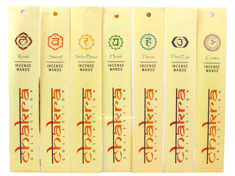 Chakra Natural Incense Wands (Complete Set)