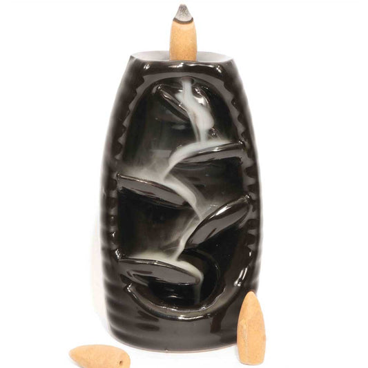 Ceramic Backflow Incense Cone Burner - Waterfall
