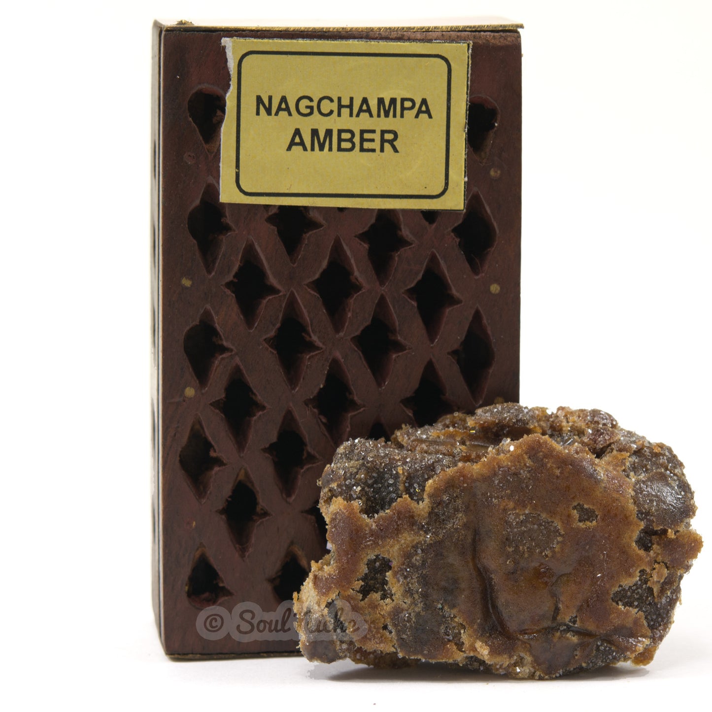 Nag Champa Amber Resin in Rosewood Box