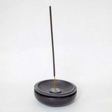 **IMPERFECT FLAWED DISCOUNTED** Black Soapstone Charcoal Incense Burner 680