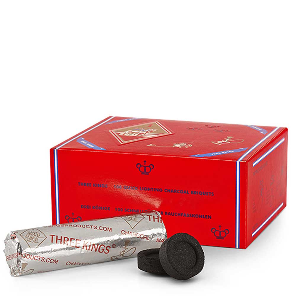 Three Kings Charcoal Tablets 40mm (6/12 Rolls)