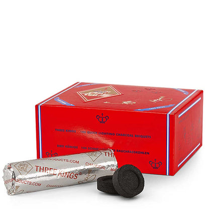 Three Kings Charcoal Tablets 40mm (6/12 Rolls)